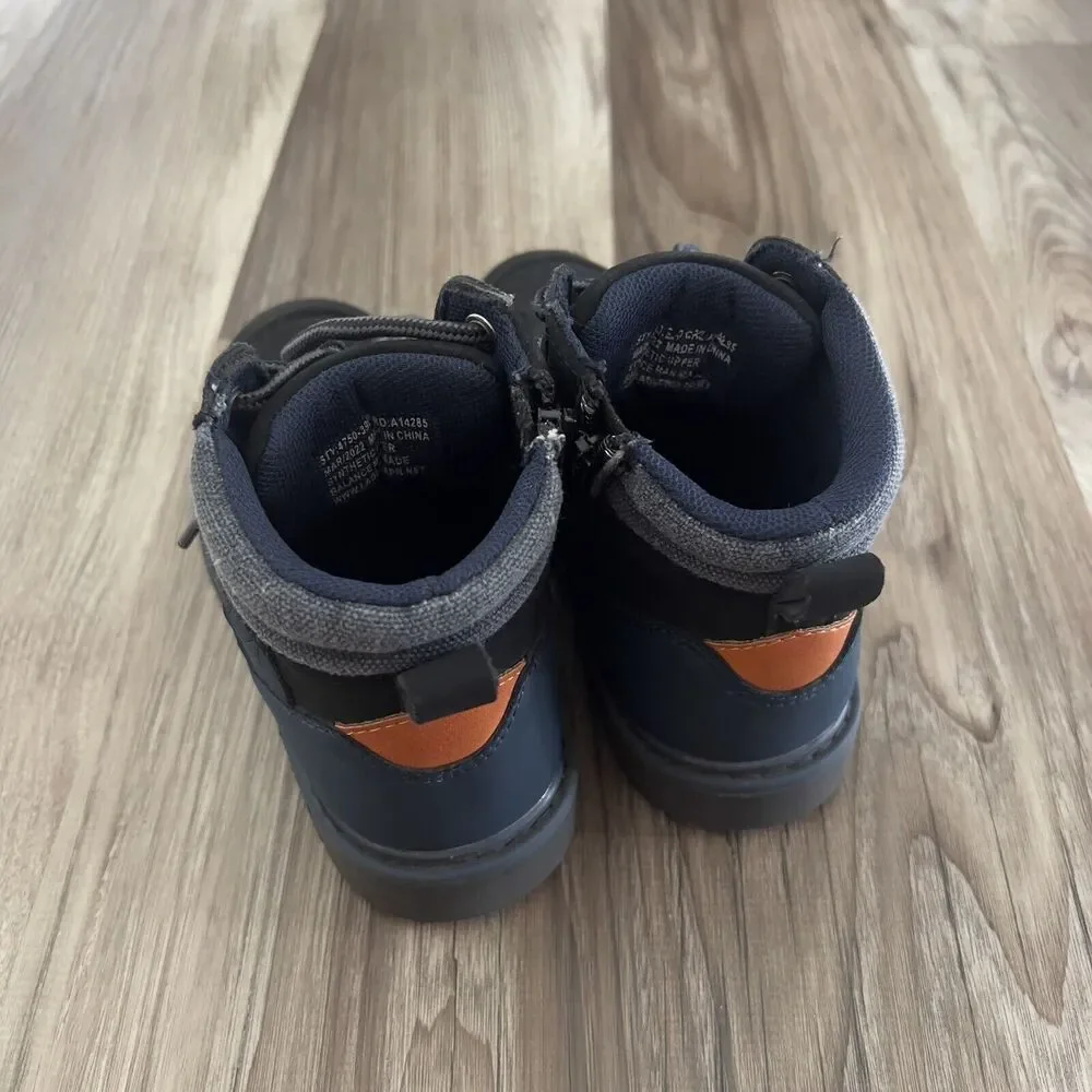 Chili Pepper Boys Navy Blue Ankle Boots, Size 30/12